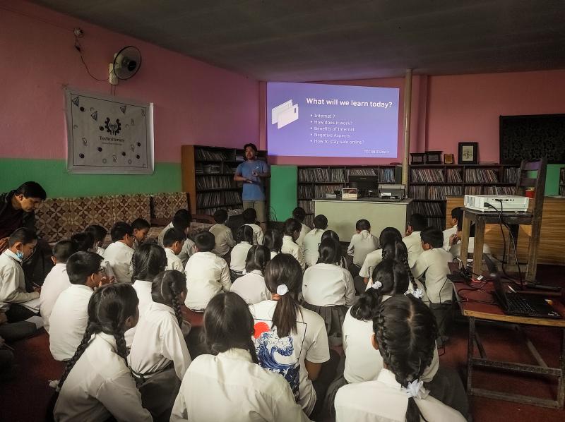 Students at workshop